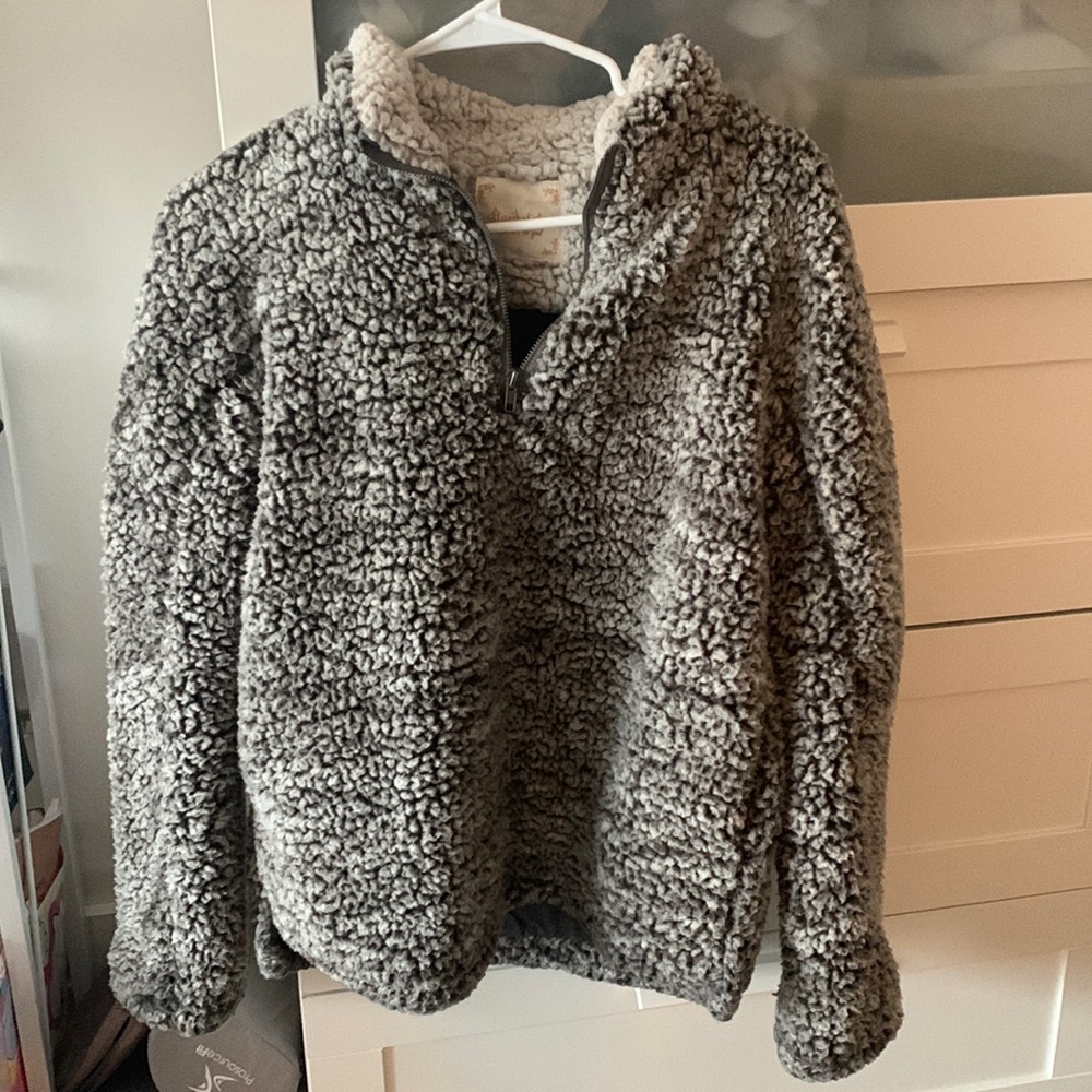 Altar’d State Gray Quarter Zip